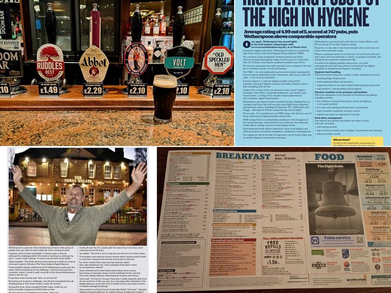 The Eight Bells Menu