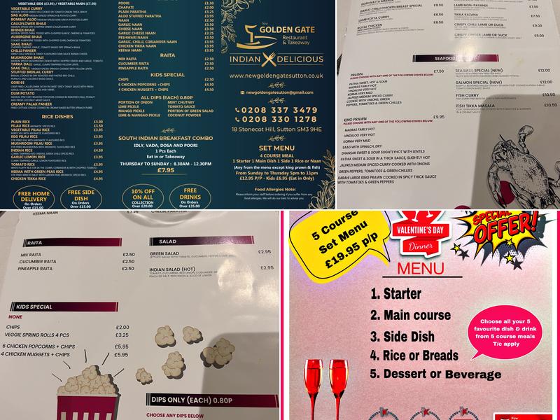 New Golden Gate Menu