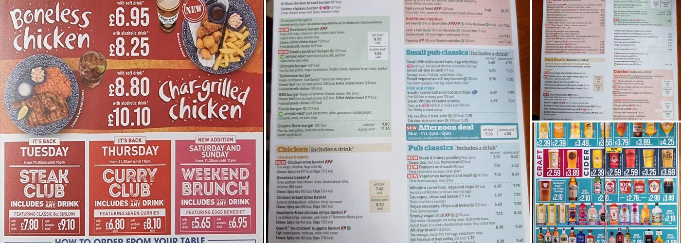 The Picture Playhouse Menu