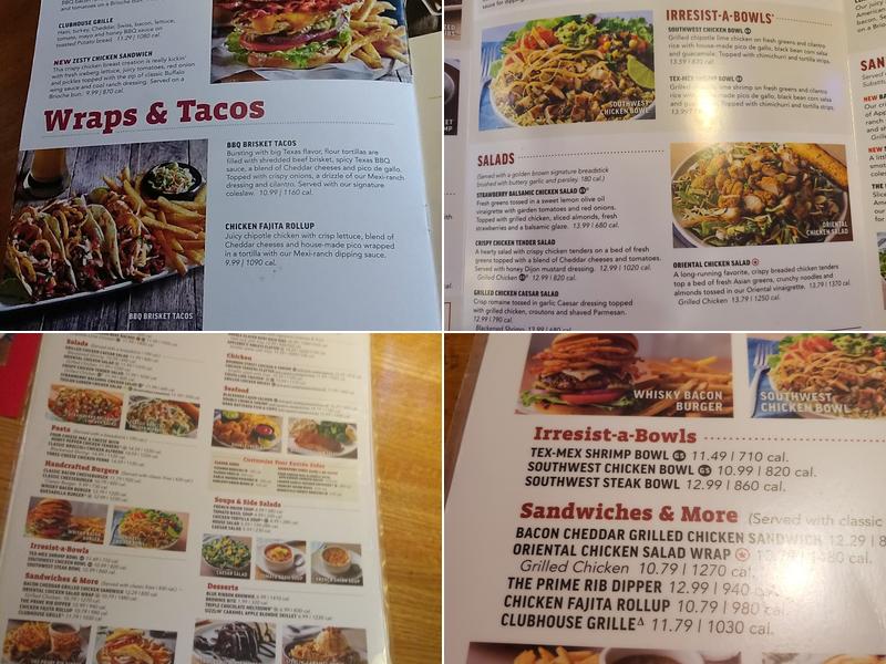 Applebee's Grill + Bar Menu