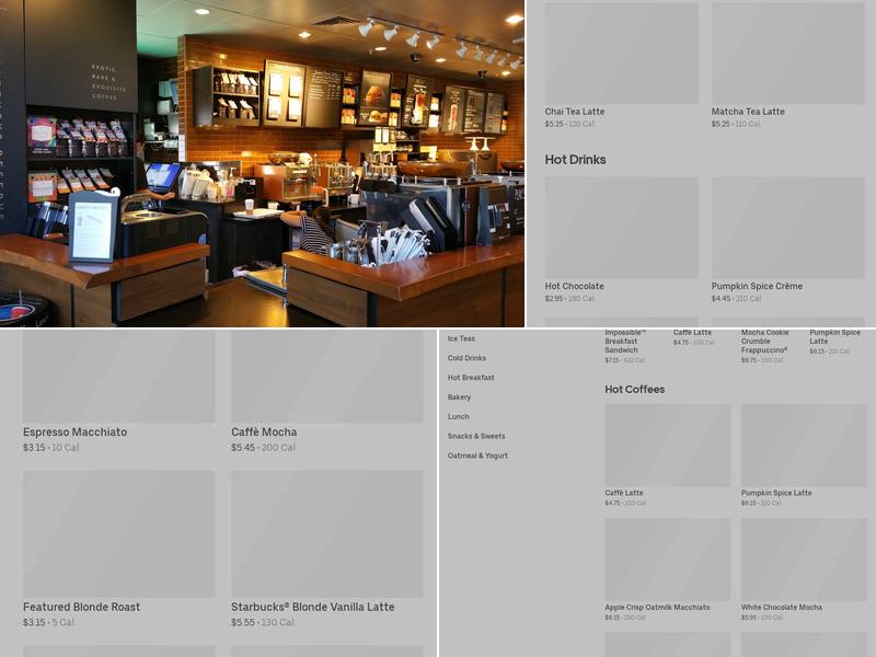 Starbucks Menu