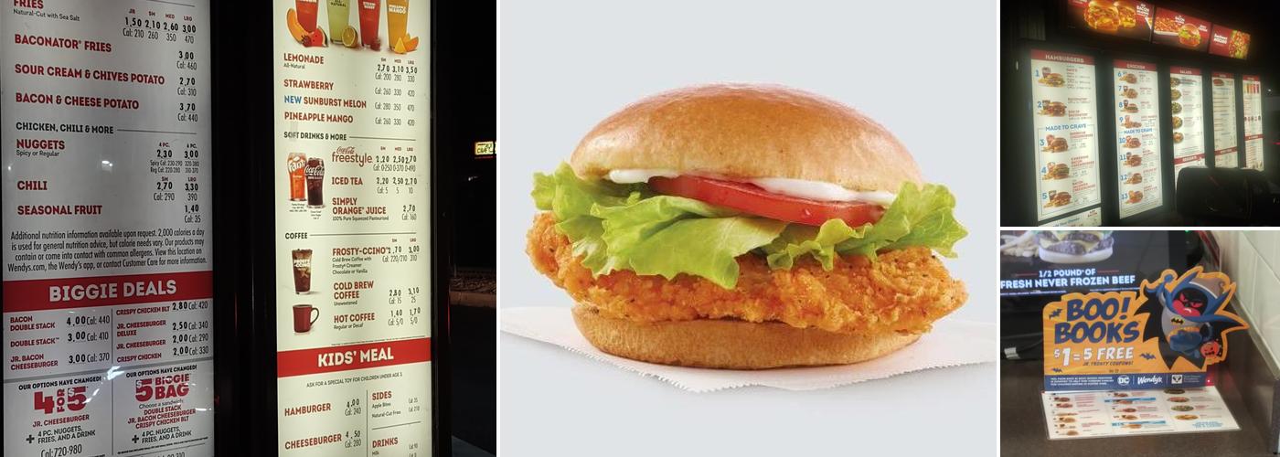 Wendy's Menu