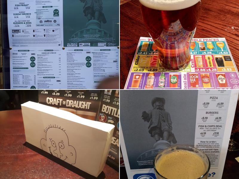 The Pennsylvanian - JD Wetherspoon Menu