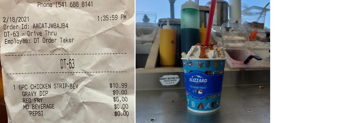 Dairy Queen Menu