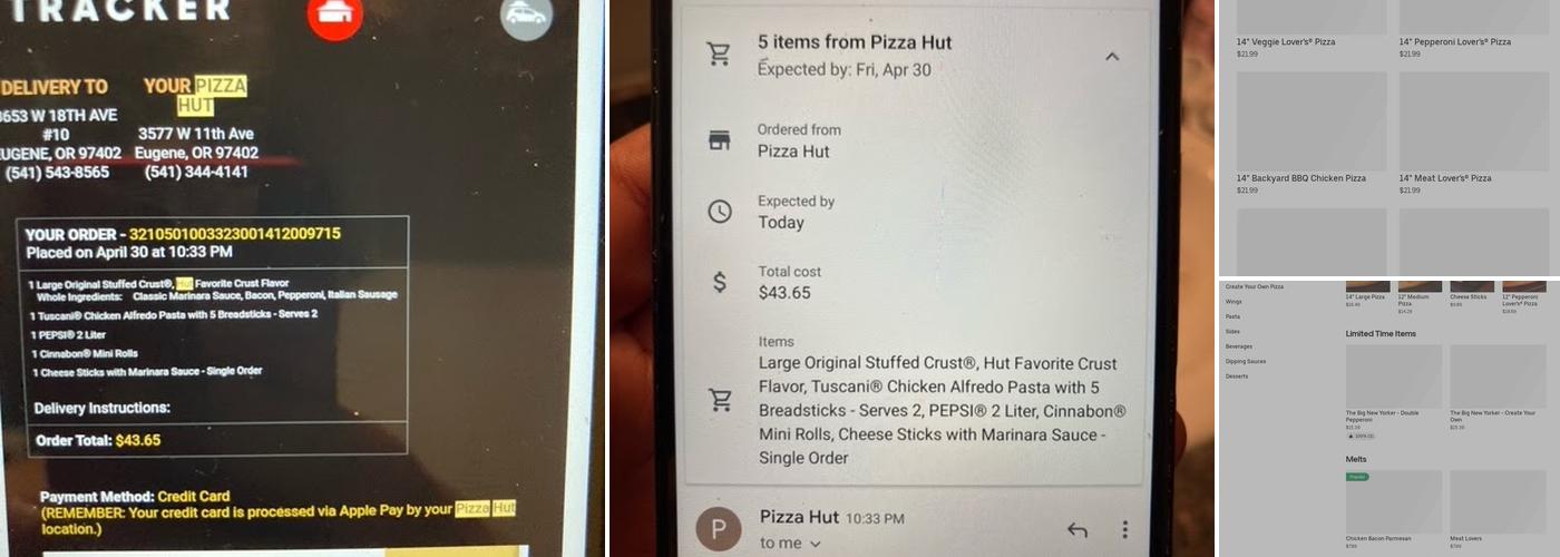 Pizza Hut Menu