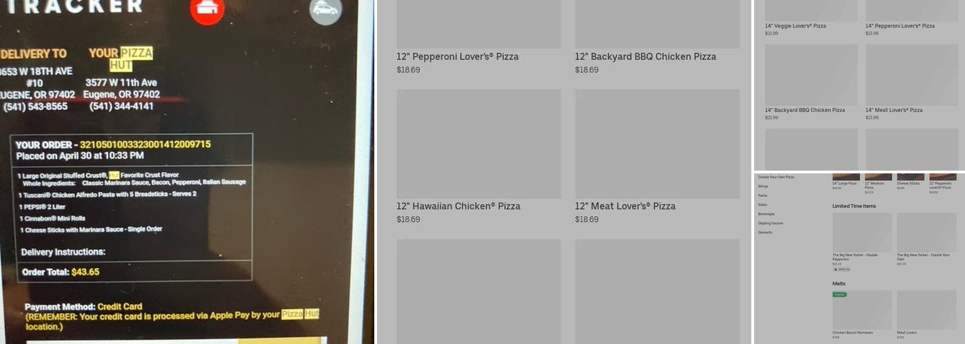 Pizza Hut Menu
