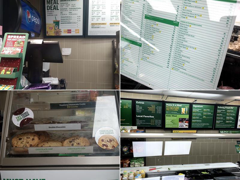 Subway Menu