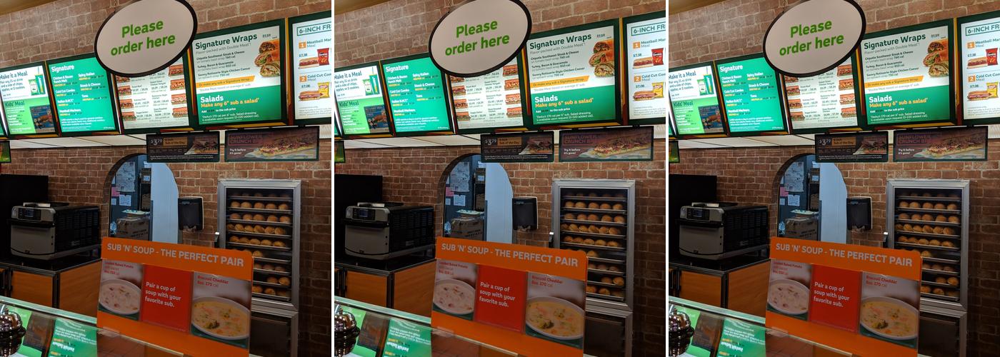Subway Menu