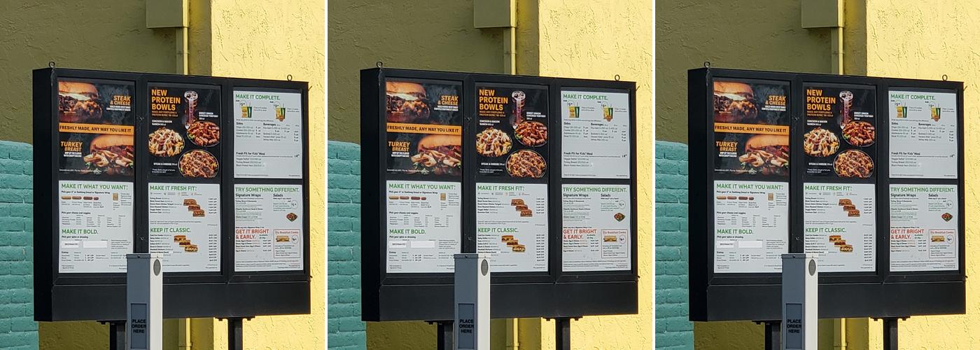Subway Menu