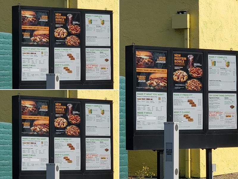 Subway Menu