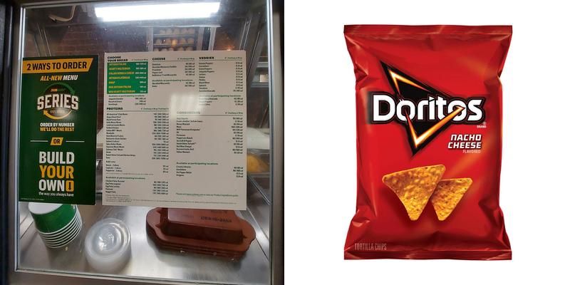Subway Menu
