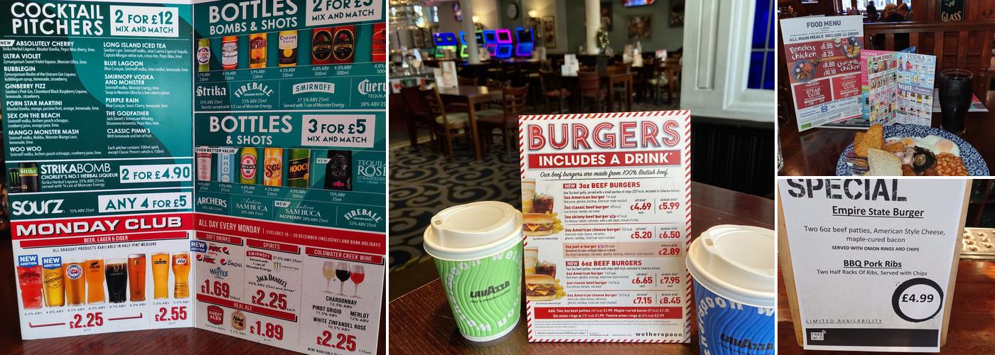 J.J. Moon's - JD Wetherspoon Menu