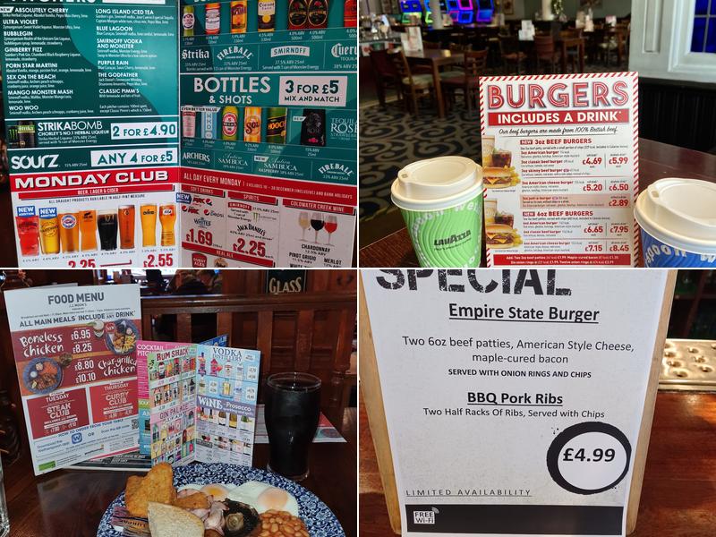 J.J. Moon's - JD Wetherspoon Menu