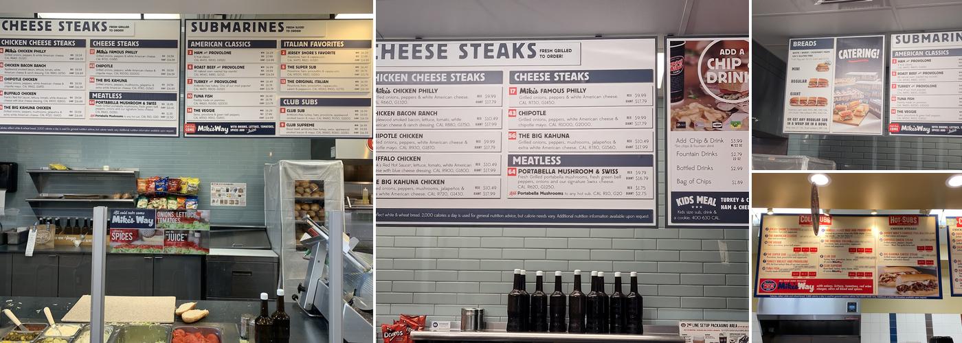 Jersey Mike's Subs Menu