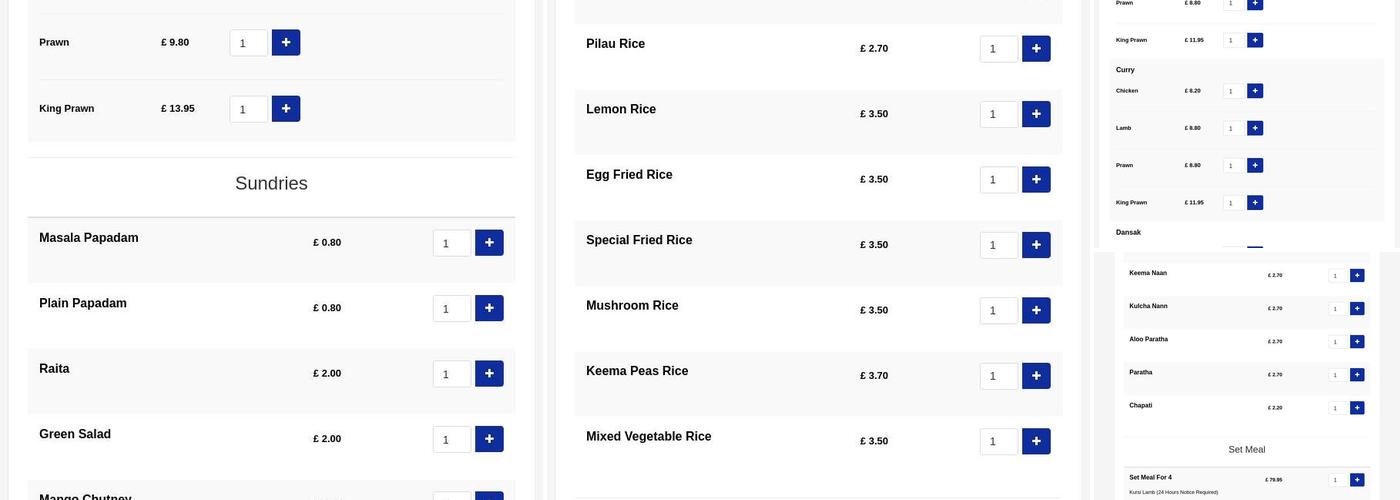 Regal Spice Twickenham Menu