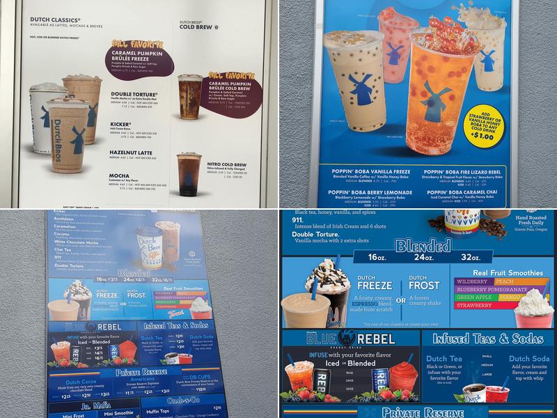 Dutch Bros Coffee Menu