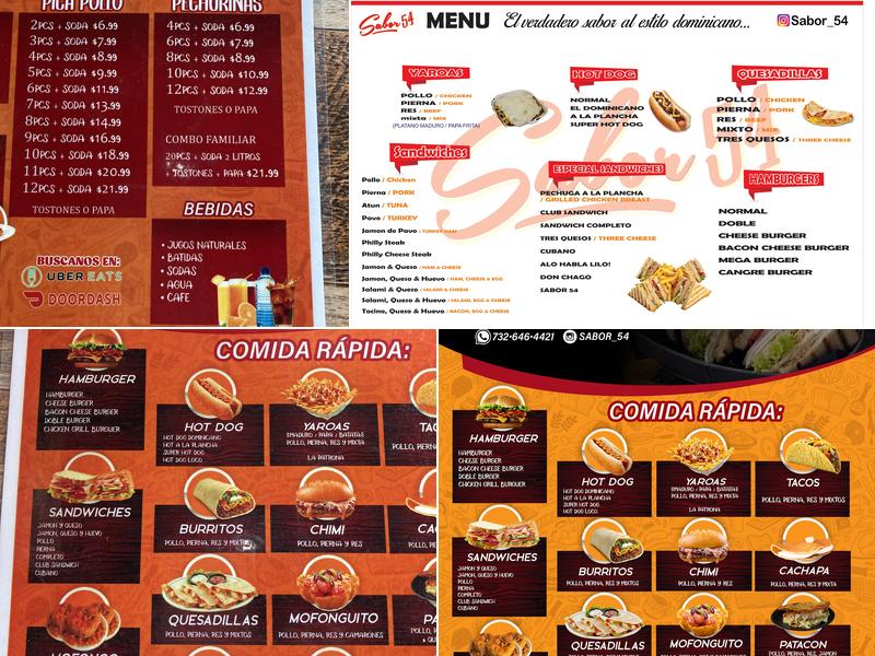 Sazon De Mama Menu
