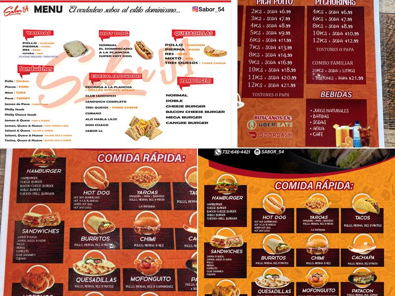 Sazon De Mama Menu