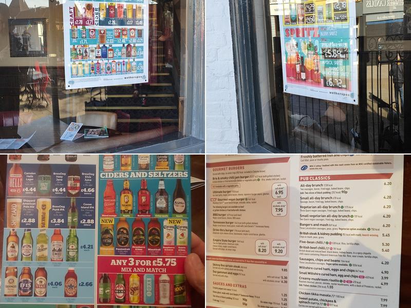 The Red Lion - JD Wetherspoon Menu