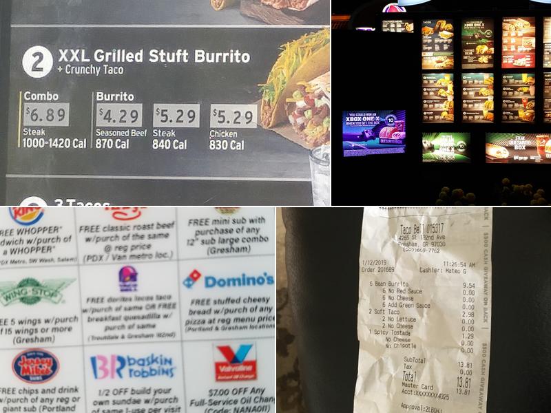 Taco Bell Menu
