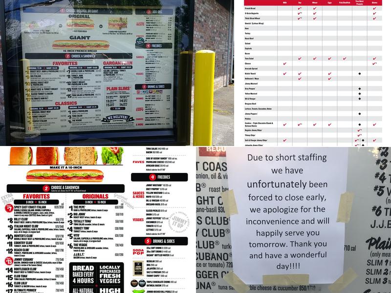 Jimmy John's Menu