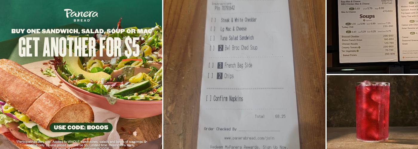 Panera Bread Menu