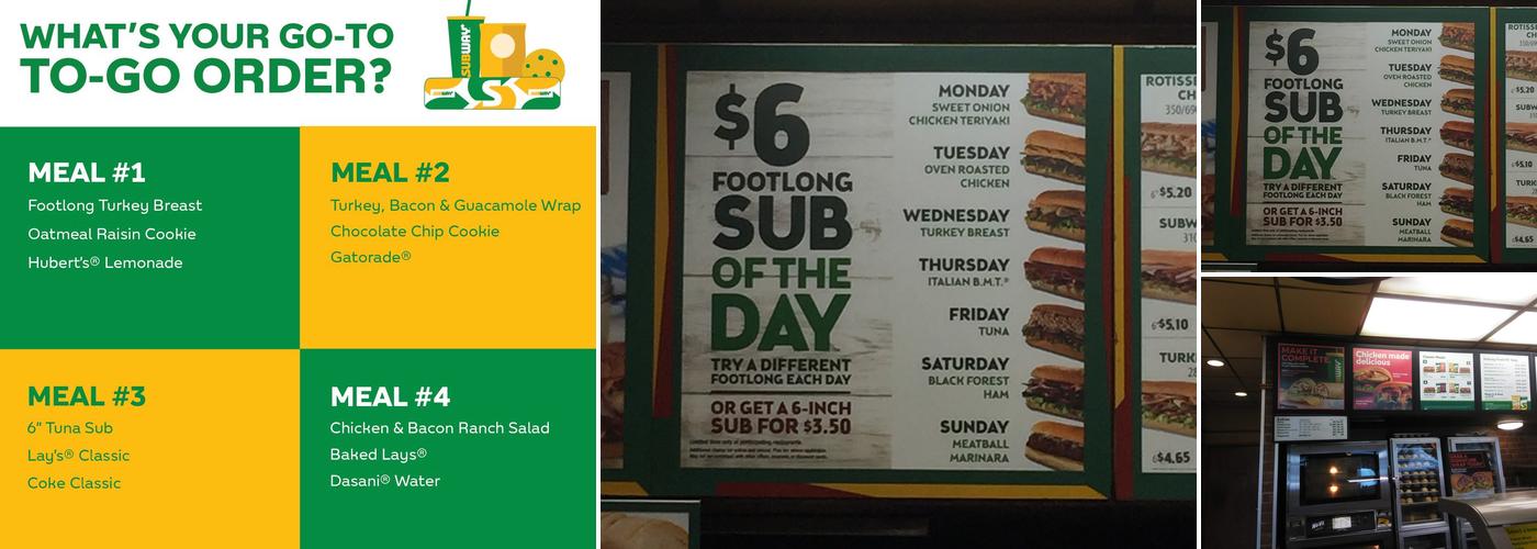 Subway Menu