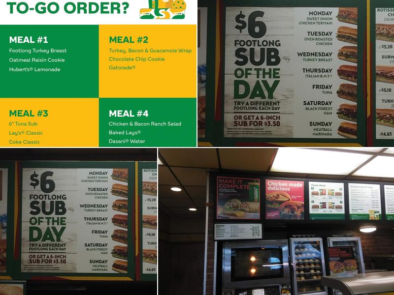 Subway Menu