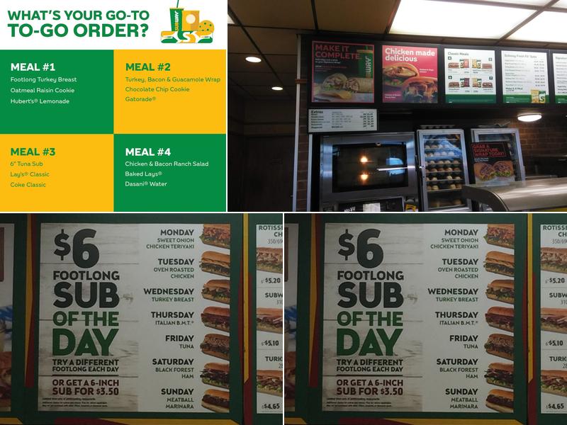 Subway Menu