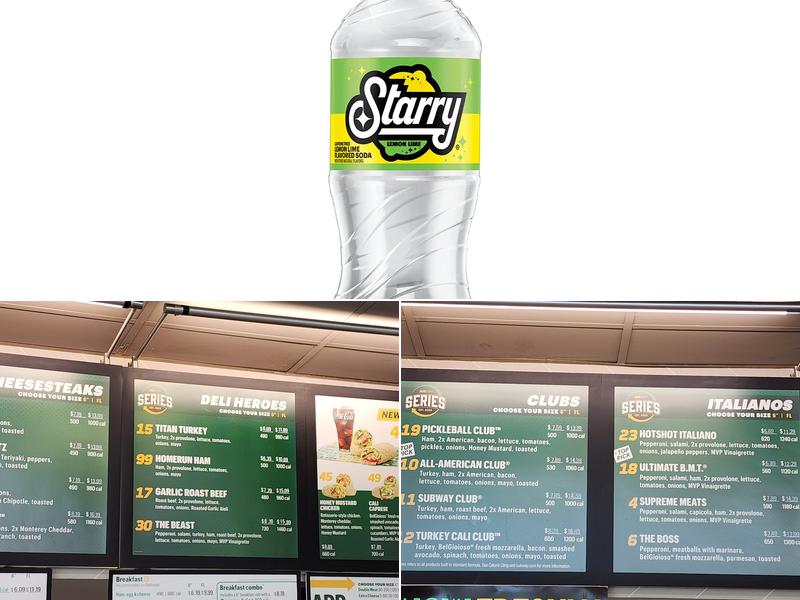 Subway Menu