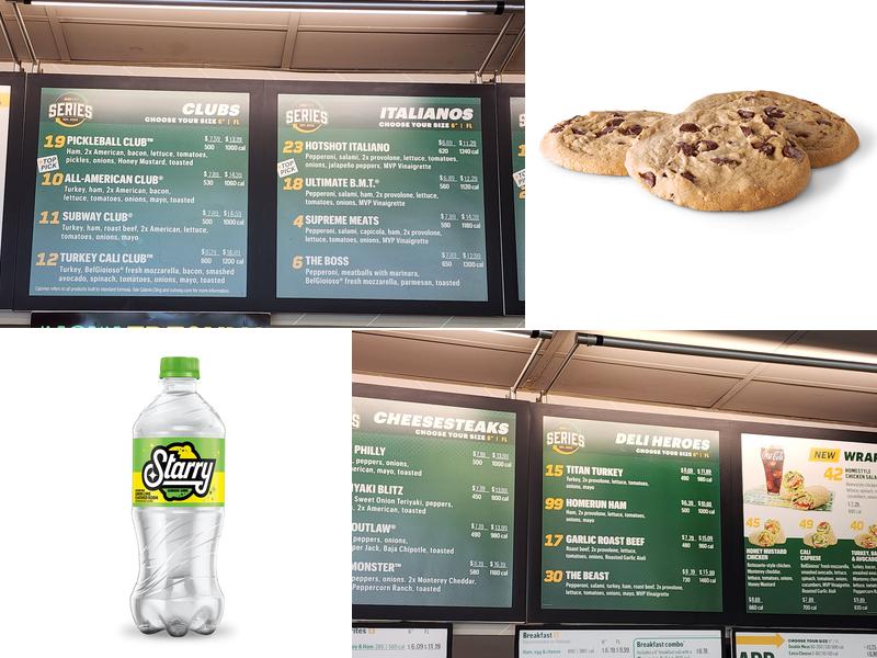 Subway Menu