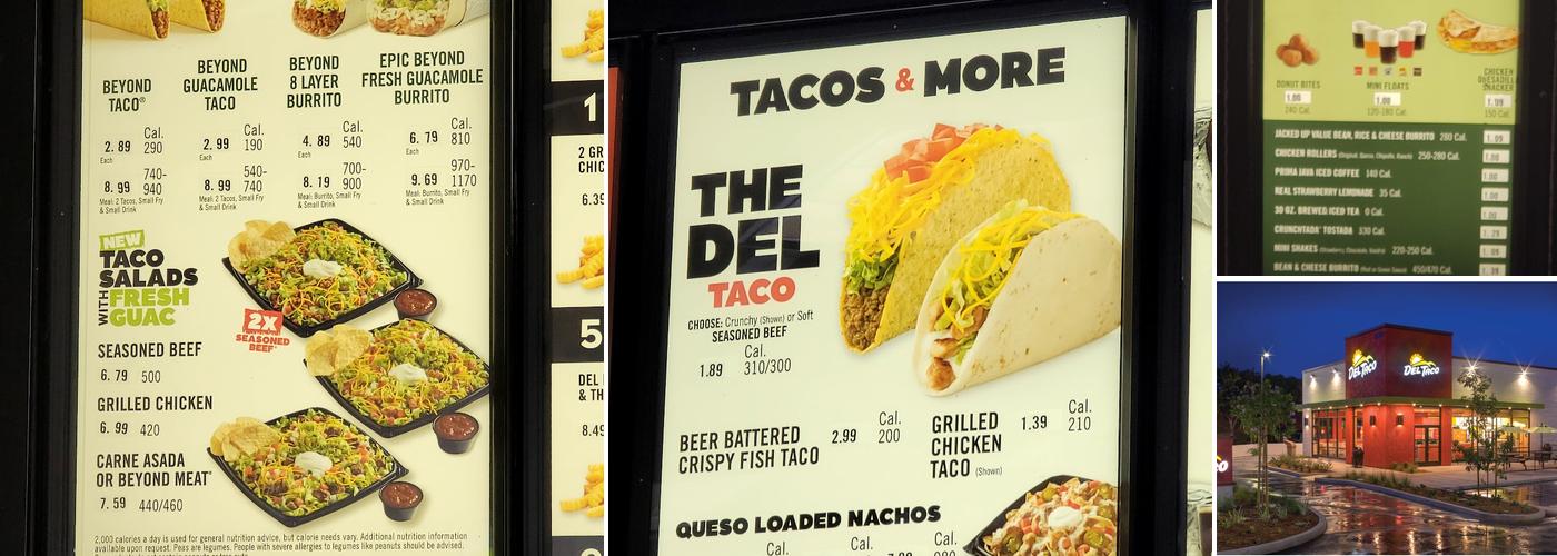 Del Taco Menu