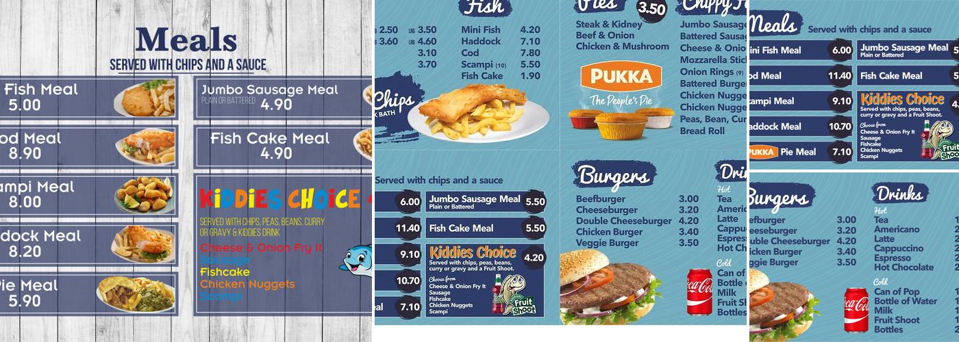 Kostas Fish Bar Menu