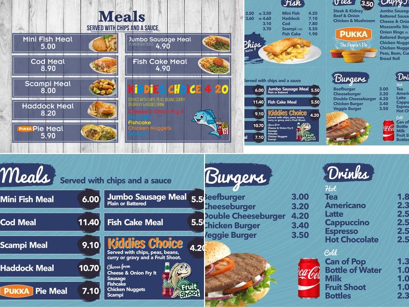 Kostas Fish Bar Menu