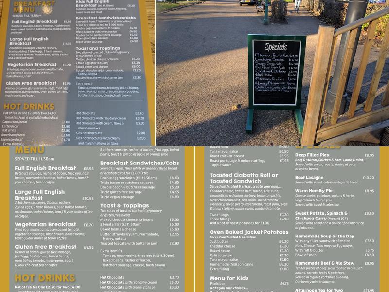Cafe in the Park Menu