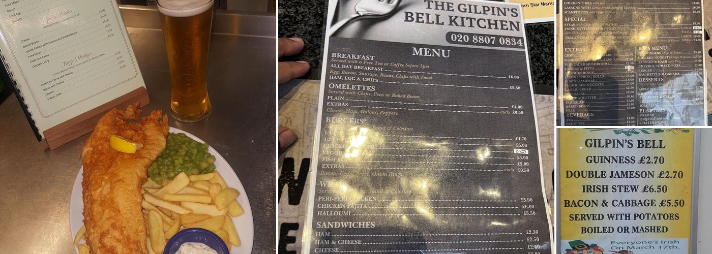 The Gilpins Bell Menu
