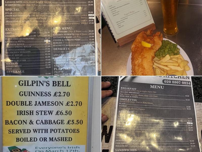 The Gilpins Bell Menu