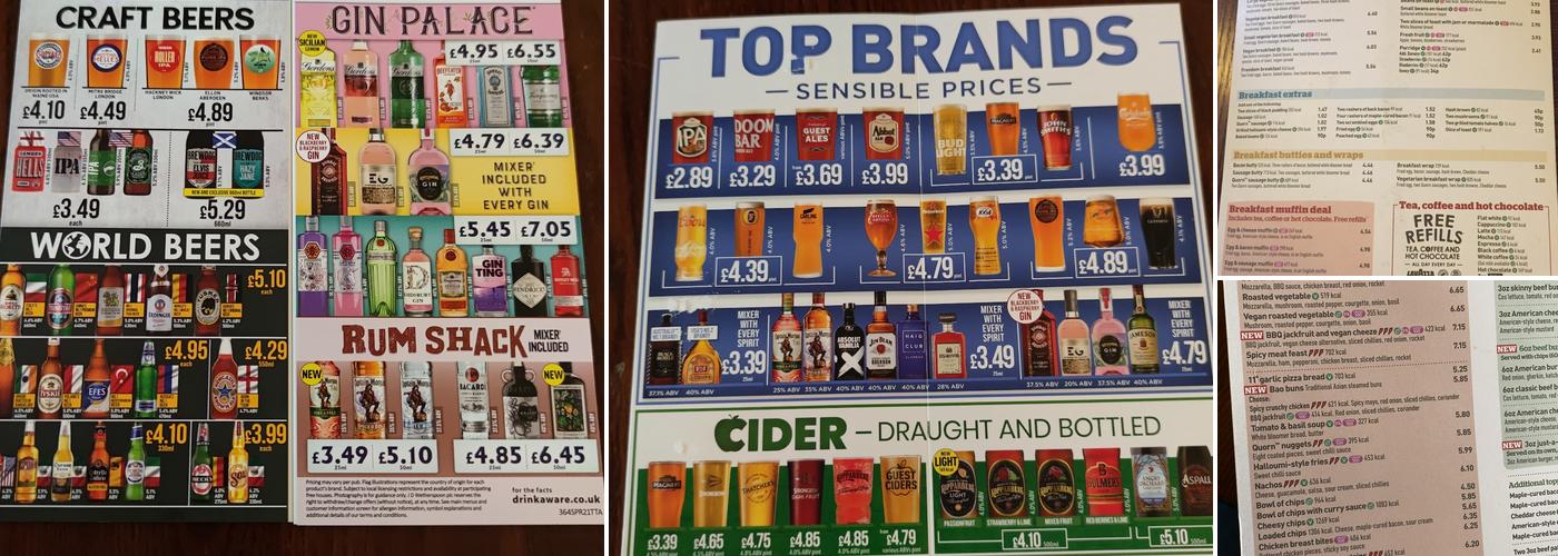 The Crosse Keys Menu