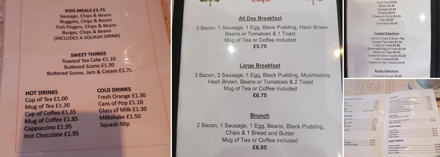 Almond Tree Cafe Menu