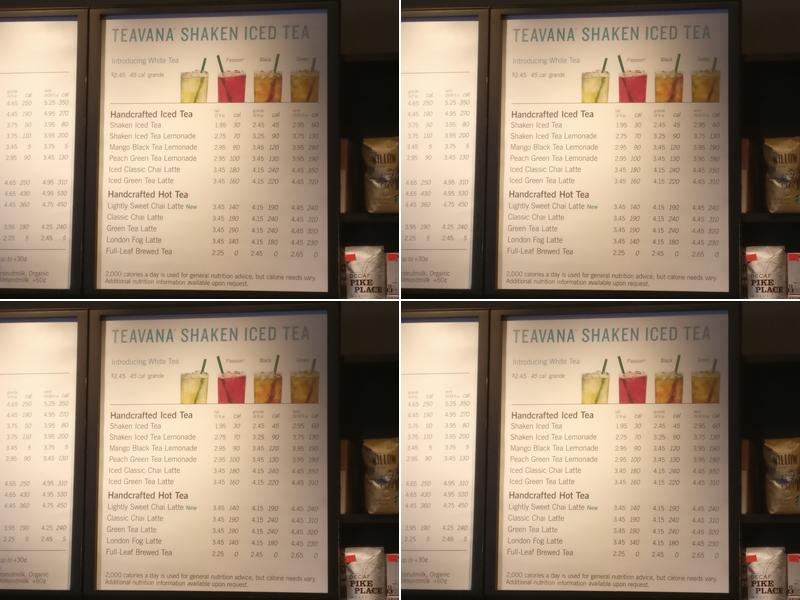Starbucks Menu