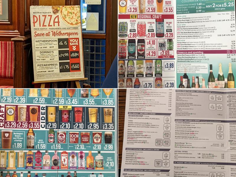 The Moon & Stars - JD Wetherspoon Menu