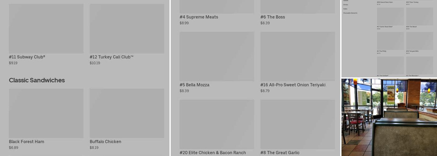 Subway Menu