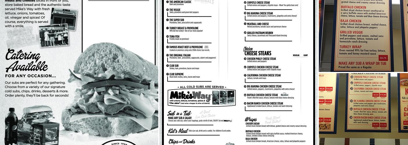 Jersey Mike's Subs Menu
