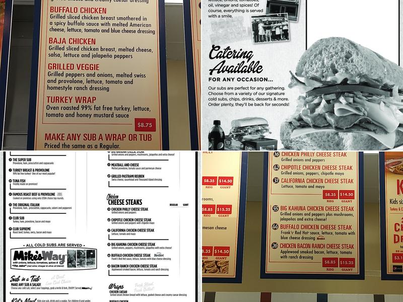 Jersey Mike's Subs Menu