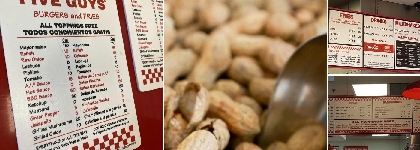 Five Guys Menu