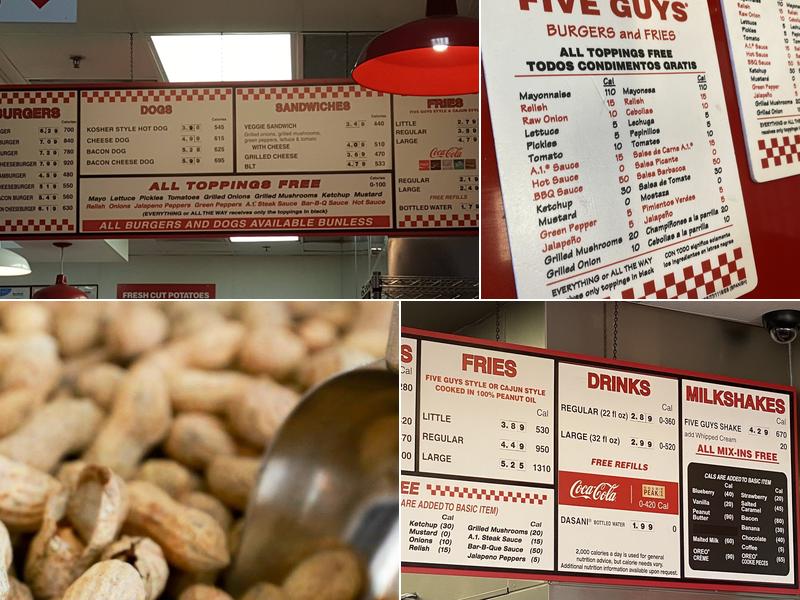 Five Guys Menu