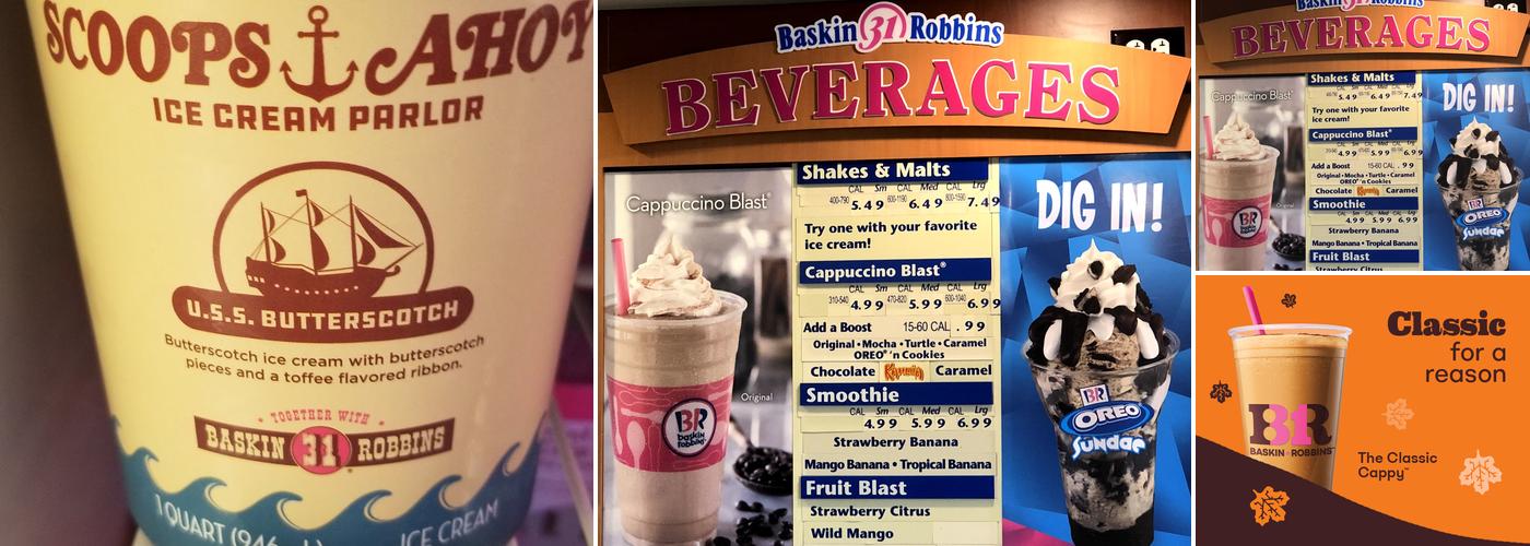 Baskin-Robbins Menu