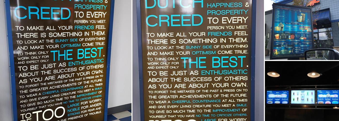 Dutch Bros Coffee Menu