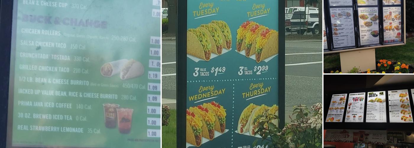Del Taco Menu