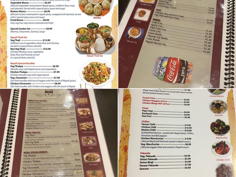 Rajdhani Groceries and Cafe Menu